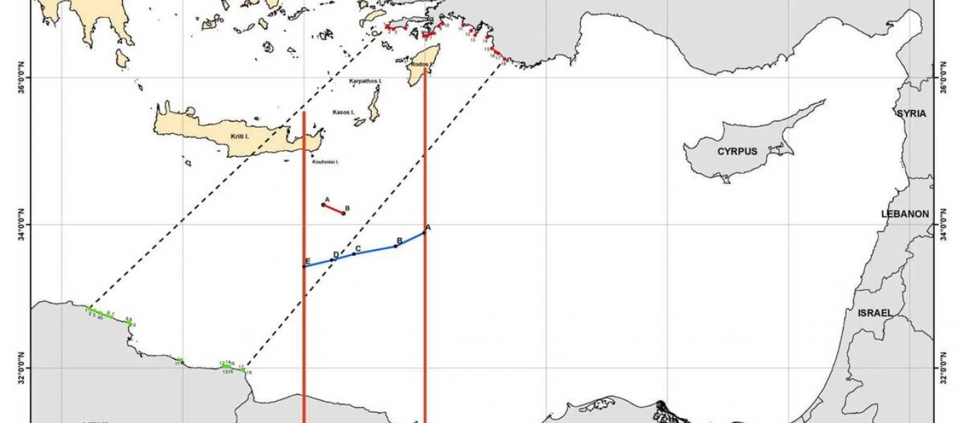 Reuters: Αυτές είναι οι συντεταγμένες της ΑΟΖ Ελλάδας-Αιγύπτου